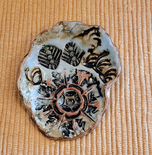 Click to view detail for SL-619 Spoon Rest, Porcelain, India Design $26